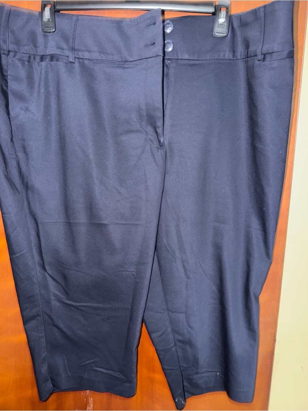 Lane Bryant Navy Capri Slacks